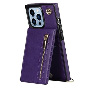 Zipper kaulakorukotelo Apple iPhone 14 Pro - Violetti