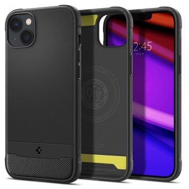 Spigen iPhone 14 Kuori Rugged Armor MagFit Matte Black