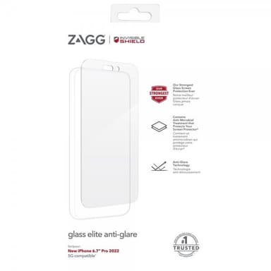 ZAGG InvisibleShield iPhone 14 Pro Max Näytönsuoja Glass Elite Anti-Glare
