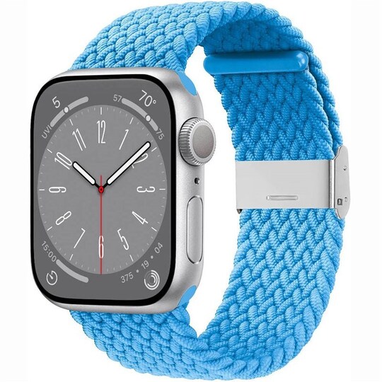 Punottu elastinen rannekoru Apple Watch 8 (41mm) - skyblue
