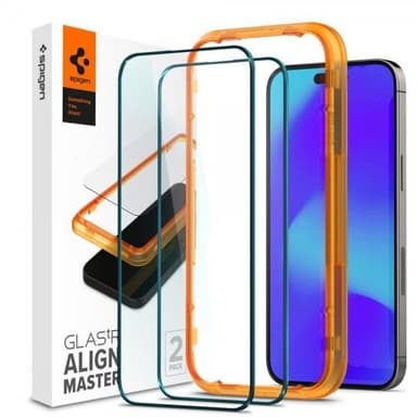 Spigen iPhone 14 Pro Näytönsuoja GLAS.tR ALIGNmaster 2-pakkaus