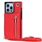 Zipper kaulakorukotelo Apple iPhone 14 Pro Max - Punainen