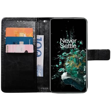 Lompakkokotelo 3-kortti OnePlus 10T 5G - Musta