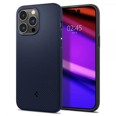 Spigen iPhone 14 Pro Kuori Mag Armor MagFit Navy Blue