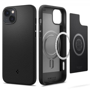 Spigen iPhone 14 Kuori Mag Armor MagFit Matte Black