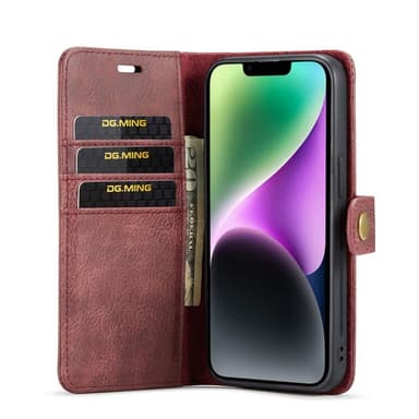 Lompakkokotelo DG-Ming 2i1 Apple iPhone 14 Plus - Punainen