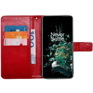 Lompakkokotelo 3-kortti OnePlus 10T 5G - Punainen