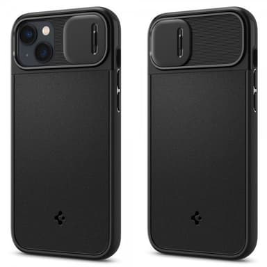 Spigen iPhone 14 Plus Kuori Optik Armor MagFit Musta