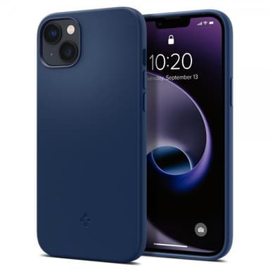 Spigen iPhone 14 Plus Kuori Silicone Fit MagFit Navy Blue