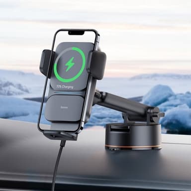 Baseus Autoteline Wisdom Auto Langaton lataus Suction Cup