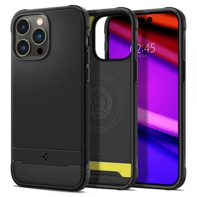 Spigen iPhone 14 Pro Kuori Rugged Armor MagFit Matte Black
