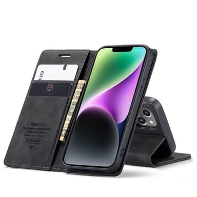 CaseMe Smart Magnet FlipCase Apple iPhone 14 Plus - Musta