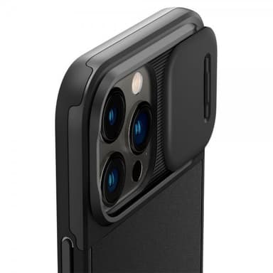 Spigen iPhone 14 Pro Max Kuori Optik Armor MagFit Musta