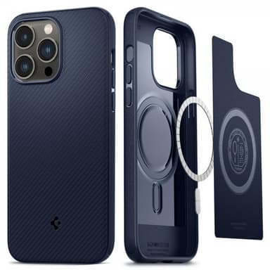 Spigen iPhone 14 Pro Kuori Mag Armor MagFit Navy Blue