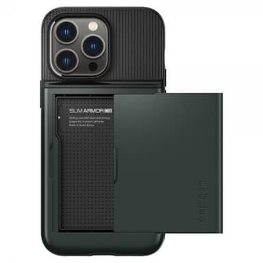 Spigen iPhone 14 Pro Kuori Slim Armor CS Abyss Green