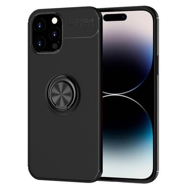 Slim Ring kotelo Apple iPhone 14 Pro Max - Musta