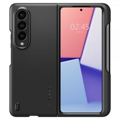 Spigen Samsung Galaxy Z Fold 4 Kuori Thin Fit P Musta