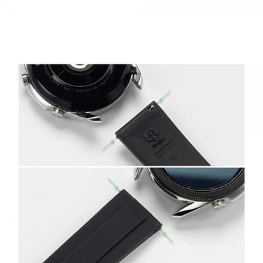 Ringke Samsung Galaxy Watch 20mm Ranneke Rubber One Band Musta