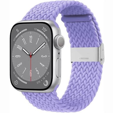 Punottu elastinen rannekoru Apple Watch 8 (41mm) - lightpurple