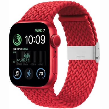 Punottu elastinen rannekoru Apple Watch SE 2022 40mm - darkred