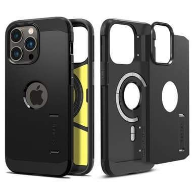 Spigen iPhone 14 Pro Max Kuori Tough Armor MagFit Musta