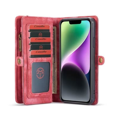 CaseMe Lompakkokotelo 11-kortti Apple iPhone 14 - Punainen