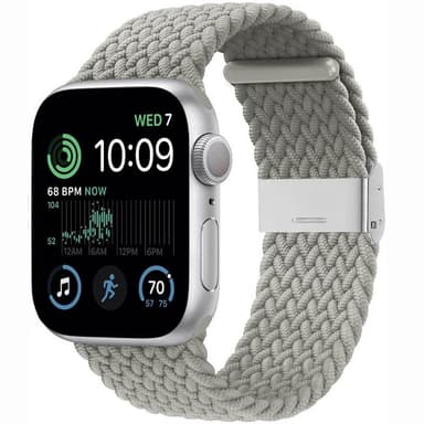 Punottu elastinen rannekoru Apple Watch SE 2022 44mm - stone