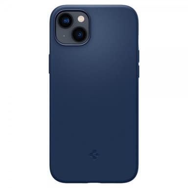 Spigen iPhone 14 Kuori Silicone Fit MagFit Navy Blue