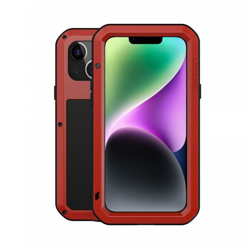 LOVE MEI Powerful Apple iPhone 14 Plus - Punainen