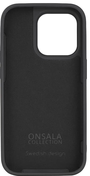 Onsala Silicone MagSeries iPhone 14 Pro suojakuori (musta)