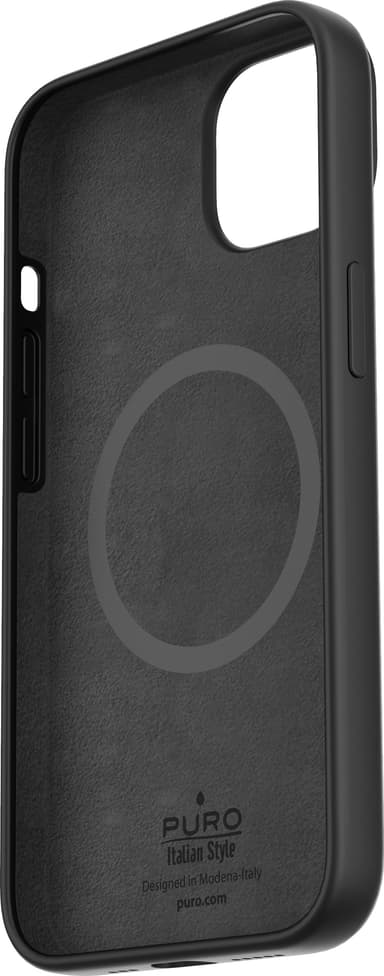 Puro Icon Mag iPhone 13/14 suojakuori (musta)