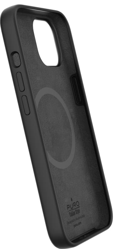 Puro Icon Mag iPhone 14 Plus suojakuori (musta)