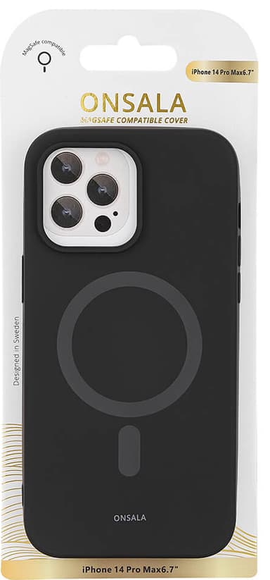 Onsala Silicone MagSeries iPhone 14 Pro Max (musta)