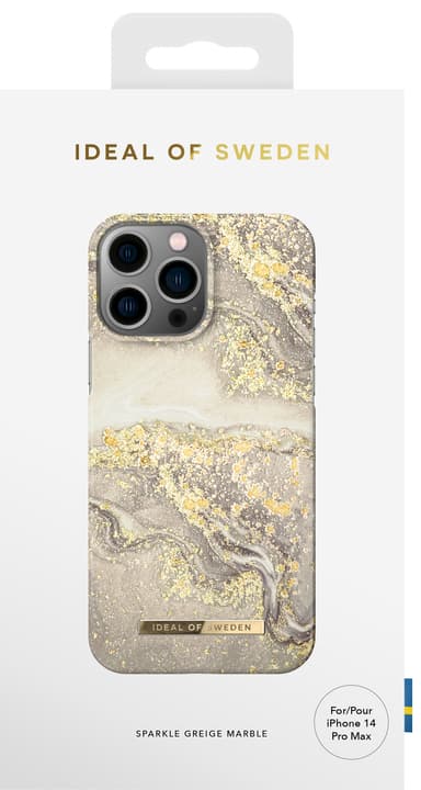 IDEAL OF SWEDEN iPhone 14 Pro Max suojakuori (Spark Greige Marble)