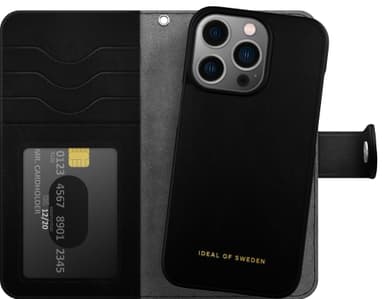 IDEAL OF SWEDEN Magnet iPhone 14 Pro lompakkokotelo (musta)