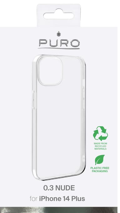 Pure iPhone 14 Plus suojakuori (läpinäkyvä)