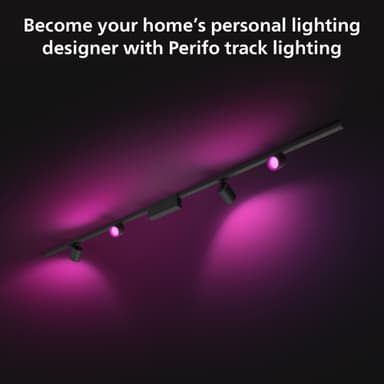Philips Hue Perifo kattovalaisin 4kpl (musta)