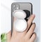 Irrotettava matkapuhelimen turvatyynyn pidike peilillä ABS valkoinen