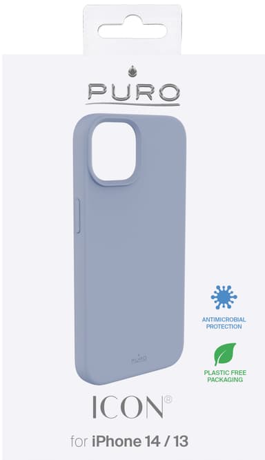 Puro Icon suojakuori iPhone 13/14 (sininen)