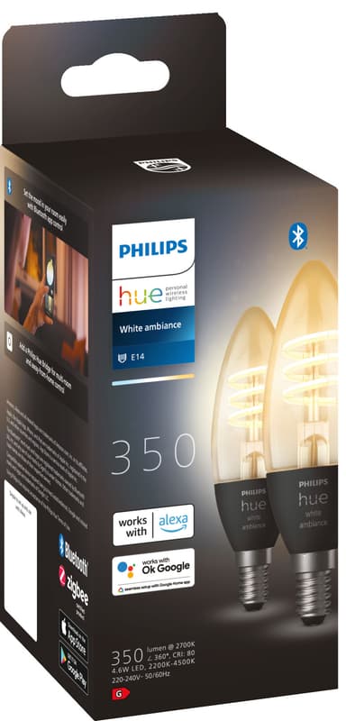 Philips Hue WA Filament lamppu 4,6 W (2 kpl)