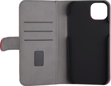 Gear iPhone 14 Plus Wallet suojakuori (punainen)