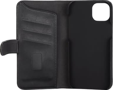 Gear iPhone 14 Plus Wallet suojakuori (musta)