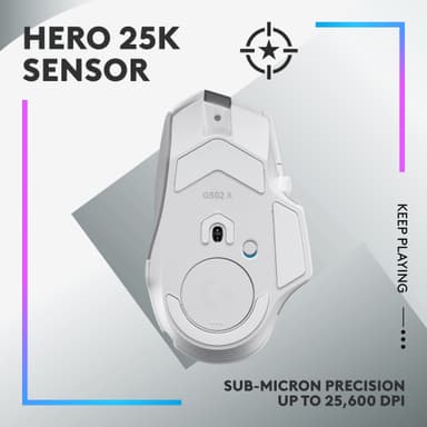 Logitech G502 X Plus langaton pelihiiri (valkoinen)