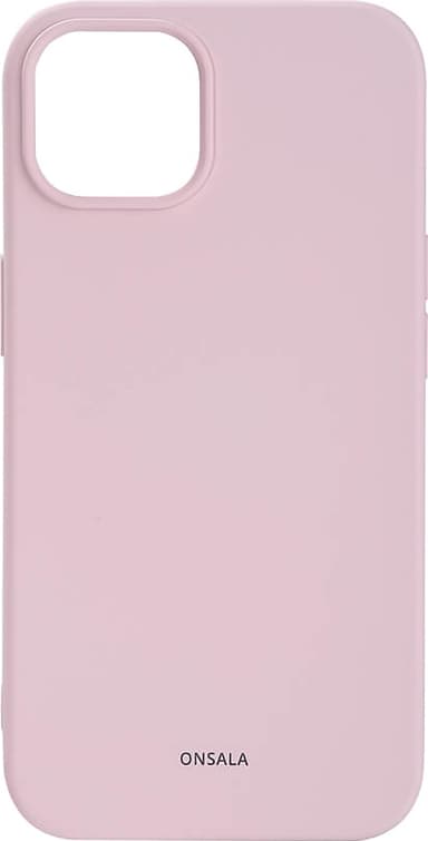 Onsala Silicone suojakuori iPhone 14 Plus (kalkkiroosa)