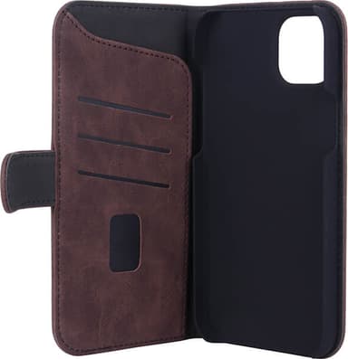 Gear iPhone 14 Plus Wallet suojakuori (ruskea)