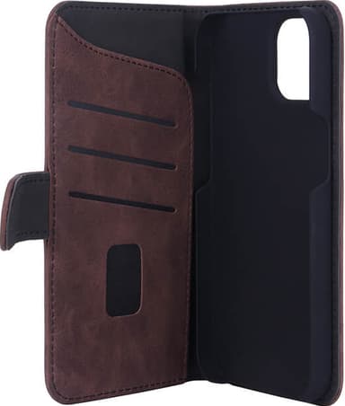 Gear iPhone 14 Wallet suojakuori (ruskea)