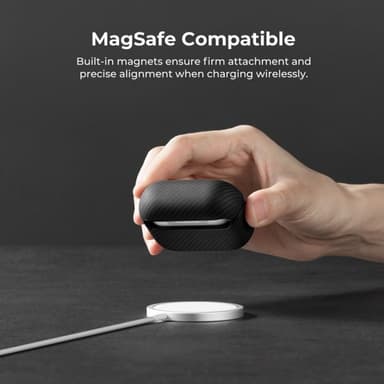 Pitaka AirPods 3 Kuori MagEZ Case Musta
