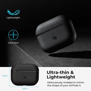 Pitaka AirPods 3 Kuori MagEZ Case Musta