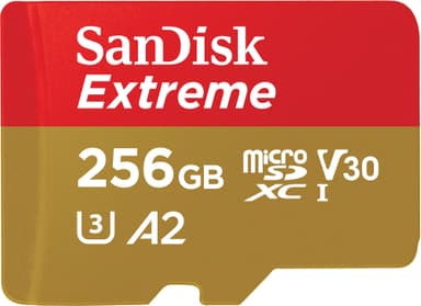 SanDisk Extreme 256GB microSDXC™ UHS-I card with Adapter