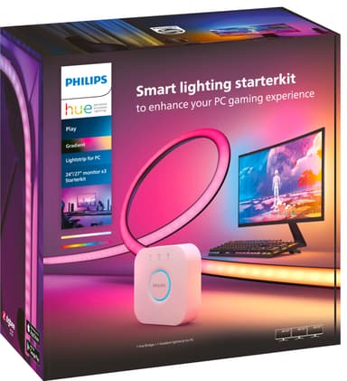Philips Hue Play Gradient PC valonauha 3x 24"/27″ Starterkit